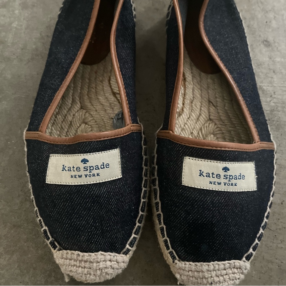 Kate Spade ♠️, Dark Blue denim espadrilles.